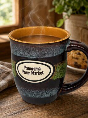 Panorama Farm Market Ceramic Mug